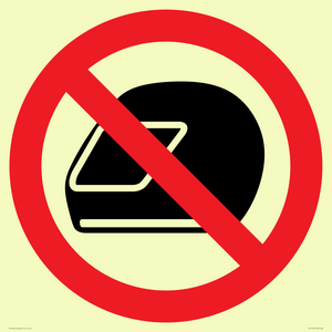 P920 Prohibition: No motorcycle helmets